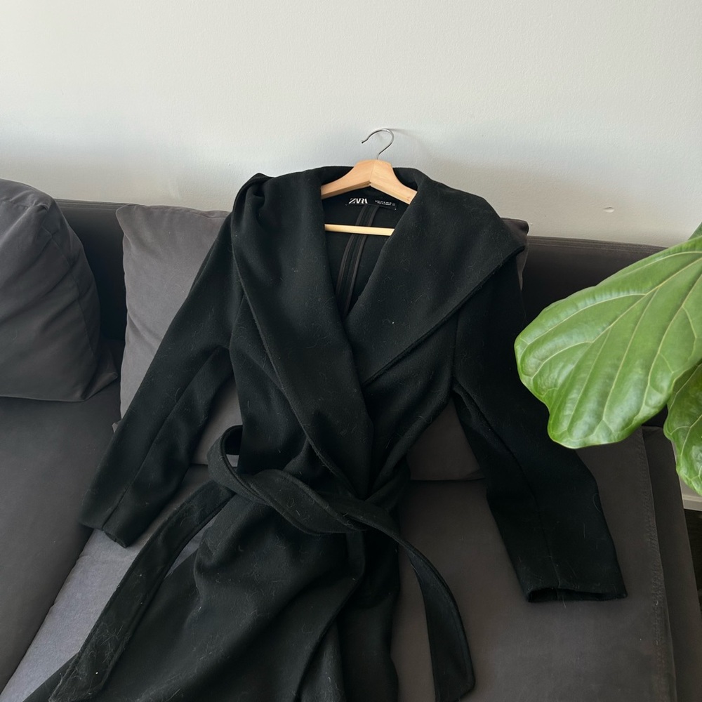 Zara black coat